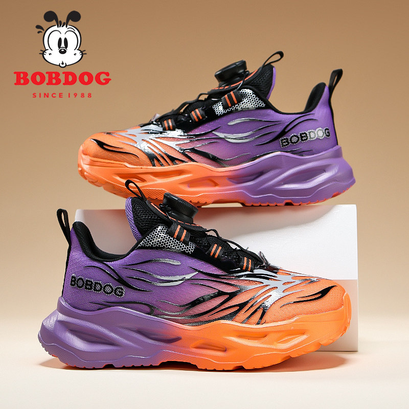 巴布豆男童鞋春夏季新款宽头跑步鞋网面小女孩鞋子百搭儿童运动鞋