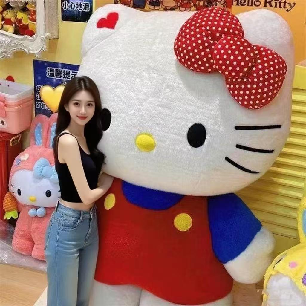 可爱哈喽KT公仔kt猫玩偶凯帝猫娃娃hellokitty毛绒玩具生日礼物女
