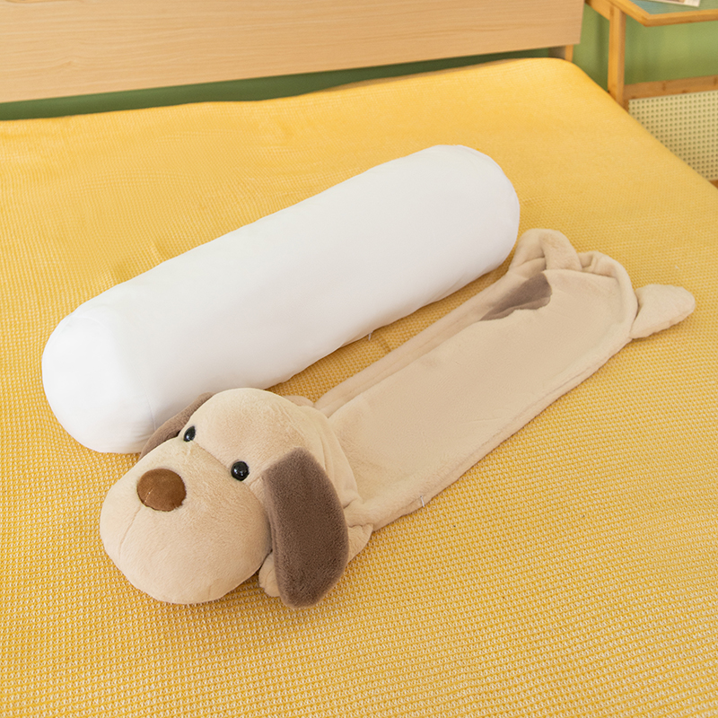 可爱趴趴狗毛绒玩具公仔女孩睡觉抱枕带内胆儿童长条侧睡夹腿玩偶