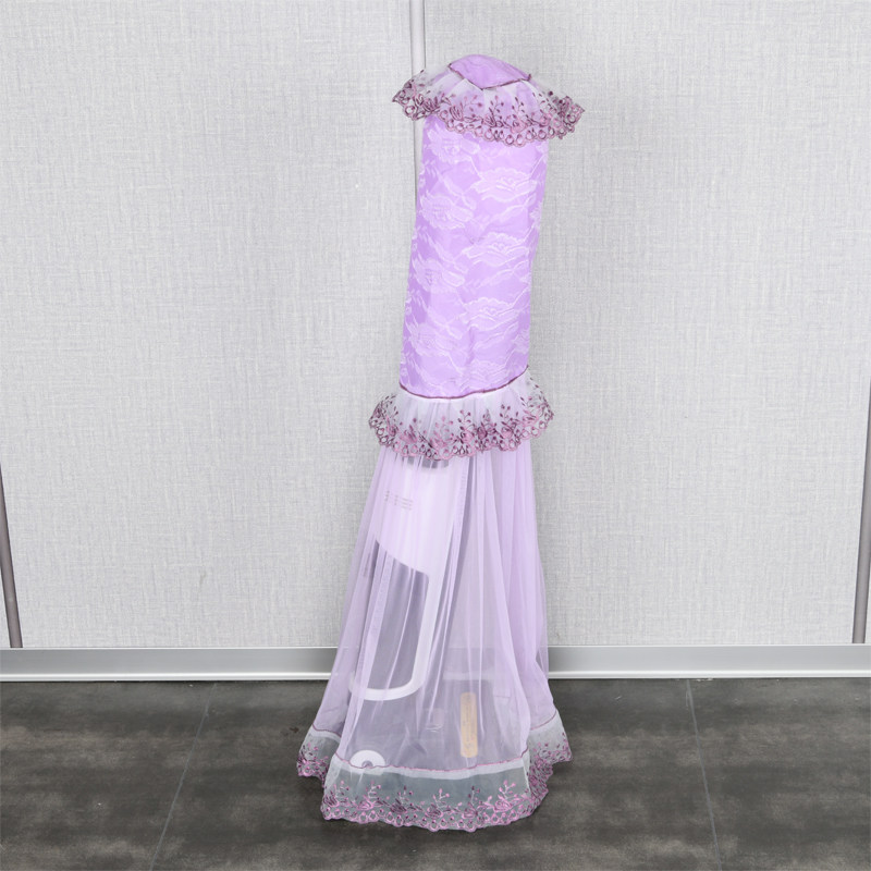 家用吸尘器多用蕾丝立式简约现代防尘罩塔扇圆形布艺保护罩定制