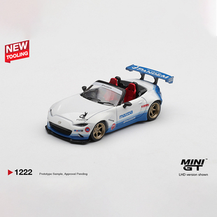保单保发 MINIGT 1:64 #1222 马自达MX-5 合金汽车模型