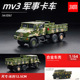 64解放卡车MV3军事合金车模仿真小比例汽车模型摆件微缩模型 JKM1