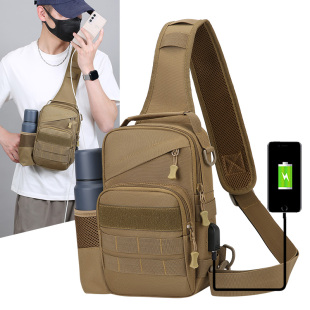 新款 胸包军迷迷彩可斜跨手提多功能战术小胸包男女 户外运动男士