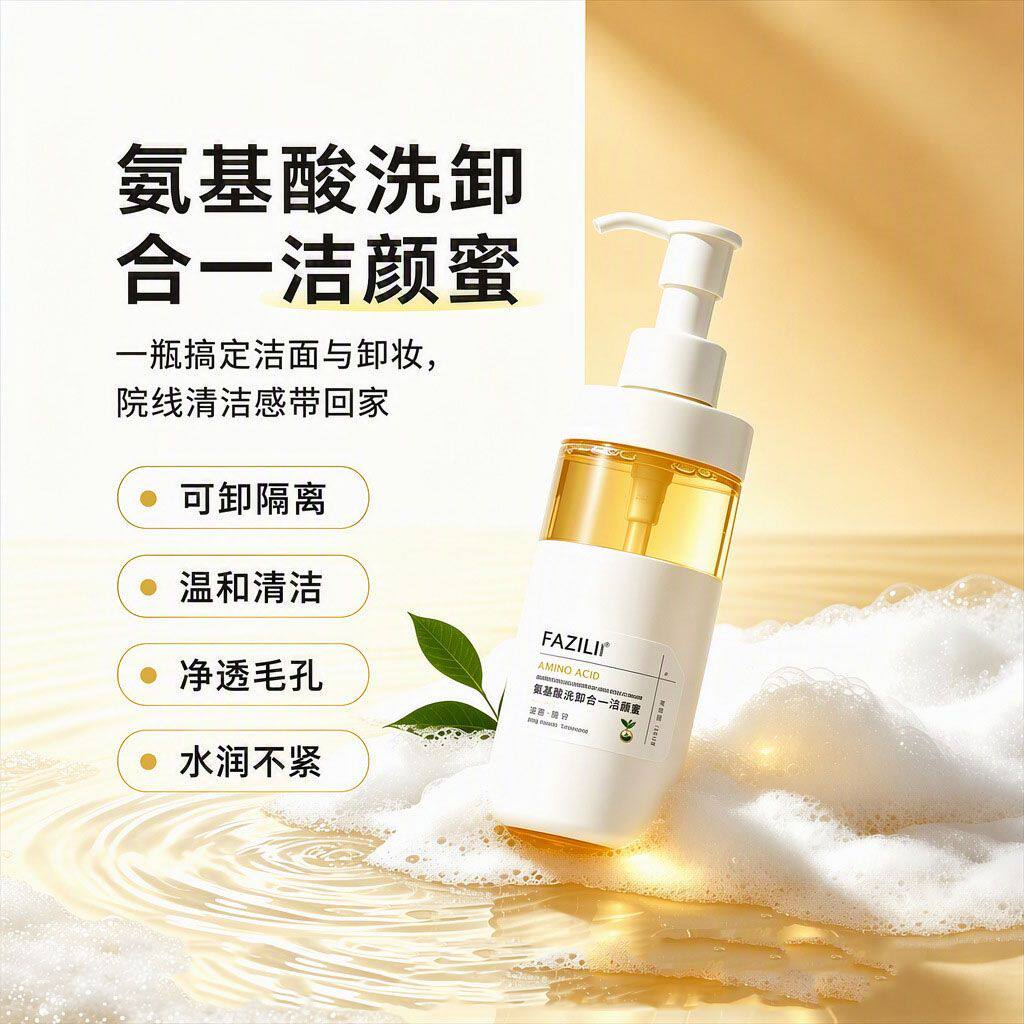 氨基酸洗卸合一洁颜蜜温和不紧绷