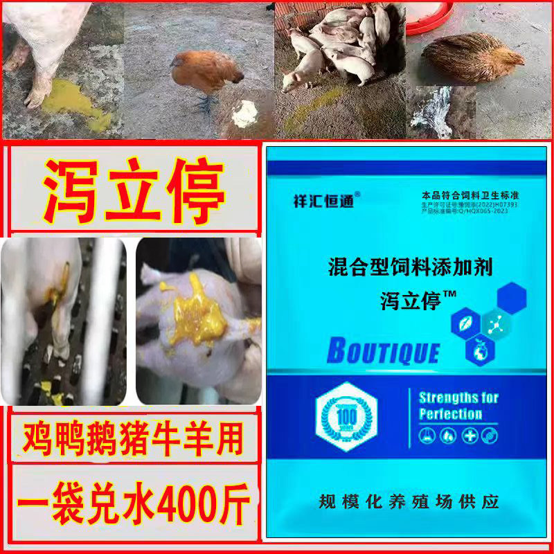兽用猪牛羊水便黄白利肠琰小猪稀便鸡药鸭鹅调理肠道药通用泻立停