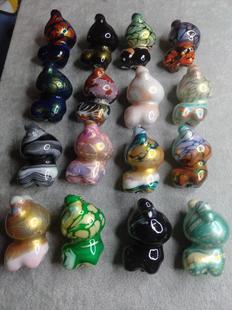 大漆小麋鹿檀木飘漆麋鹿小鹿新款大漆礼品送扣头包挂件钥匙扣