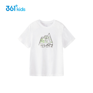 【商场同款】361童装男童短袖针织衫2025夏季新款儿童舒适透气T恤