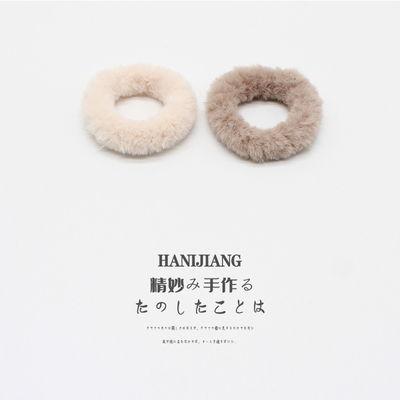 毛绒发圈秋冬头绳高颜值发绳皮筋