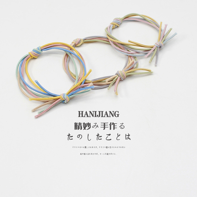 打结韩国ins扎头发高弹力橡皮筋