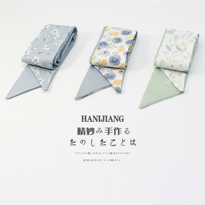 法式丝巾发绳薄款复古飘带超仙