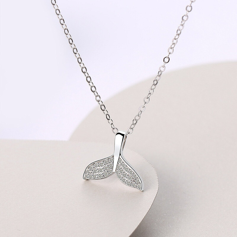 PT950铂金项链女人鱼白金项链高级感轻奢小众2022新款锁骨链颈链