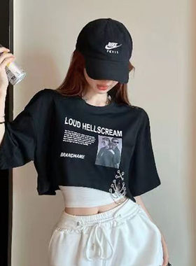 短款背心罩衫叠穿两件套女潮