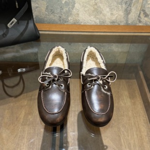 区别市面！25FW秋冬新款谬里谬气软底羊毛乐福