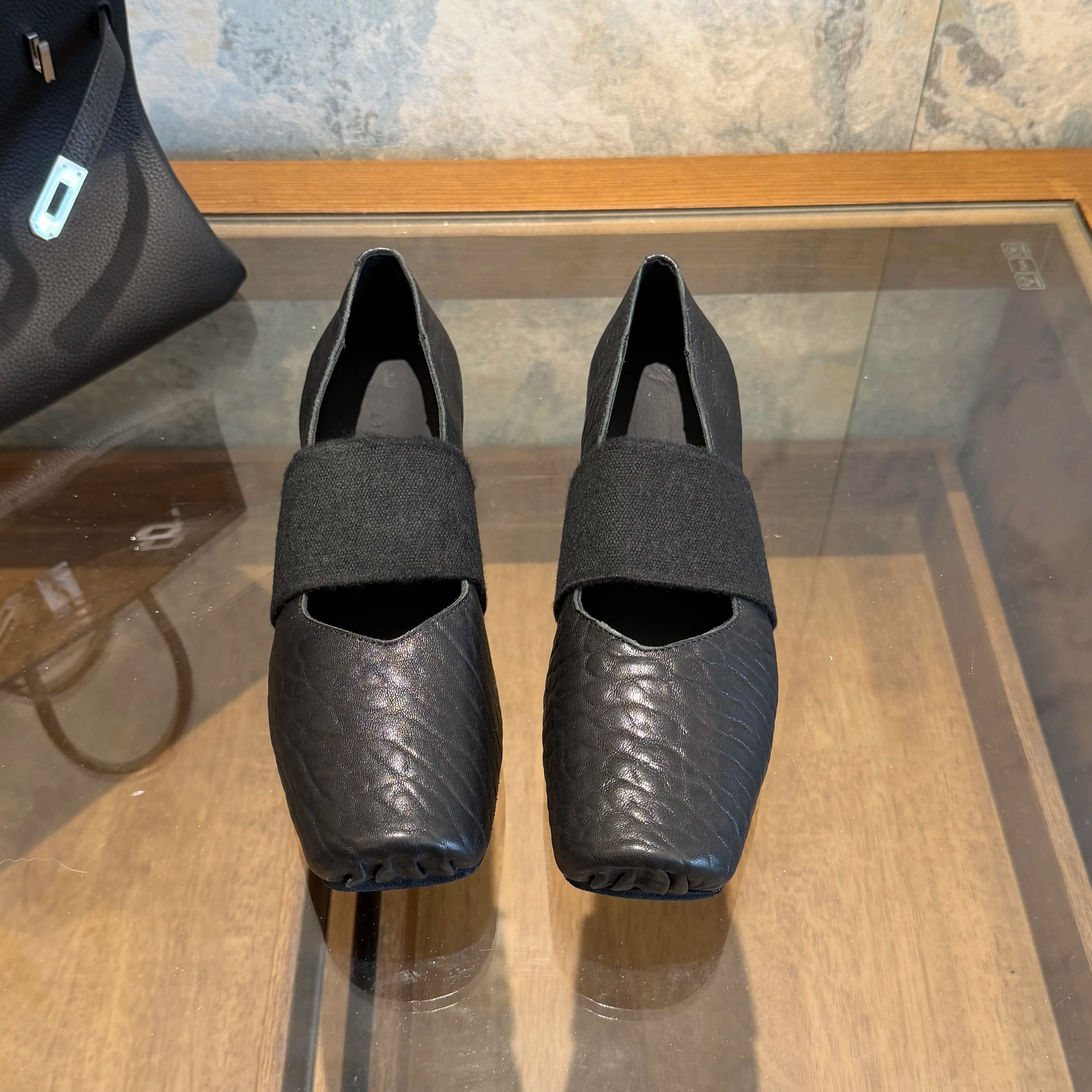 区别市面！25FW秋冬新款横带粗跟猪鼻子芭蕾鞋（4cm）,女鞋,时尚芭蕾鞋,淘宝优惠券,粉丝福利购,淘宝优惠卷