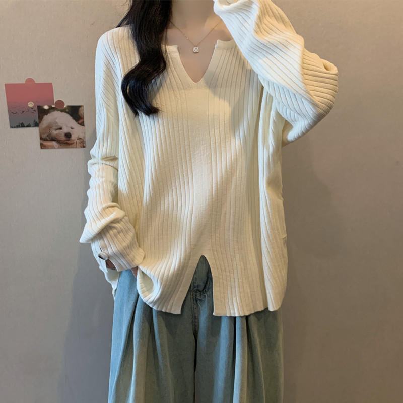 胖妹妹秋冬装新款大码女装百搭宽松休闲针织衫洋气减龄上衣潮