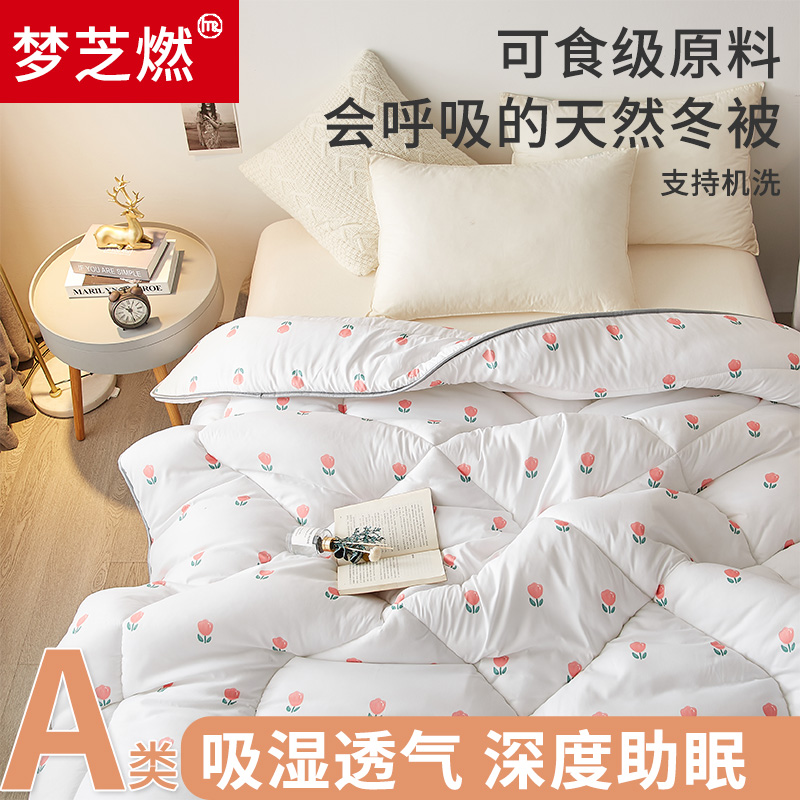 梦芝燃秋冬季保暖棉被芯支持机洗