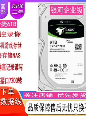 全新希捷银河6t监控硬盘NAS服务器机械硬盘企业级ST6000NM021A