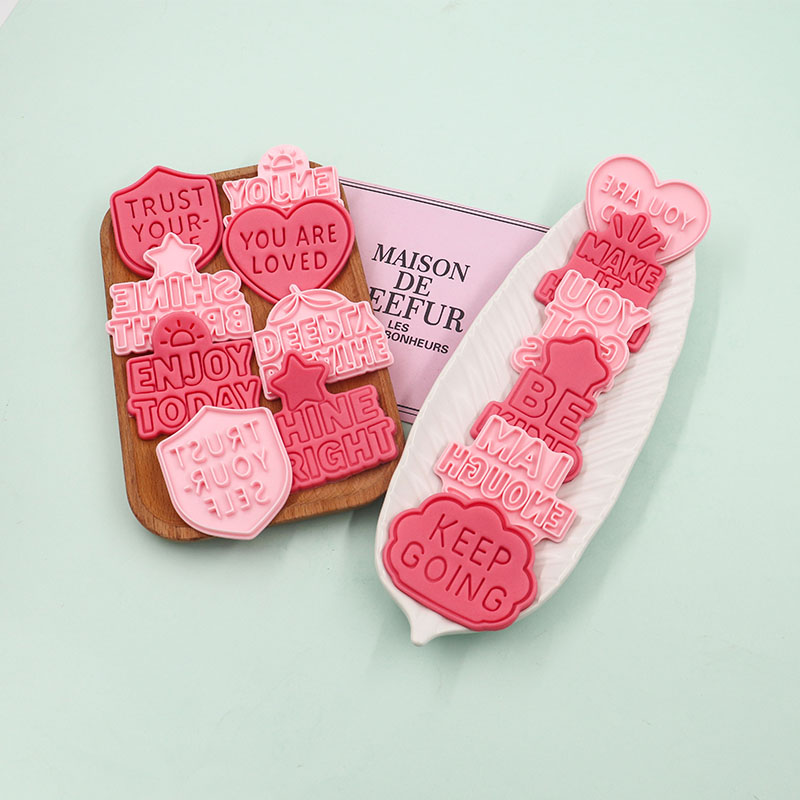 英文鼓励语系列仿真饼干模具