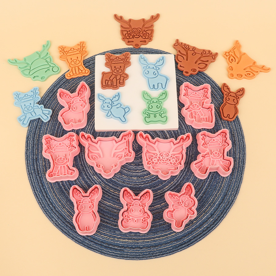 圣诞麋鹿系列仿真饼干模具