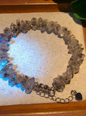 天然闪灵钻可可调节单圈手链男女情侣款简约时尚水晶手串饰品礼物