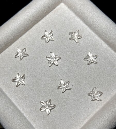 天然白水晶海星雕刻件手工DIY手串滴溜吊坠项链耳坠饰品挂件
