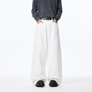 新款 B315 美式 脚条纹拼接设计宽松休闲裤 K923 裤 2025秋季