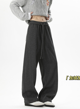 2025 冬季新款 无影墙奥粒绒加绒华棉弯刀裤M-5XL HK251048