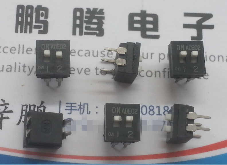 Imported ALCO Dial switch 2 In line 2P Key switch 2.54mm Spacing IC type ADE02in the 3C Digital Accessories, Electronic components market , switch/Button, DIP DIP switch category - from Buy2taobao.com to provide professional Taobao agent buy service