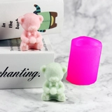 Галстук-бабочка, силиконовая форма, фондан, подвеска для авто, с медвежатами, DIY