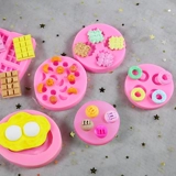 Компактный маленький свисток, компактная маленькая игра с едой, силиконовая форма