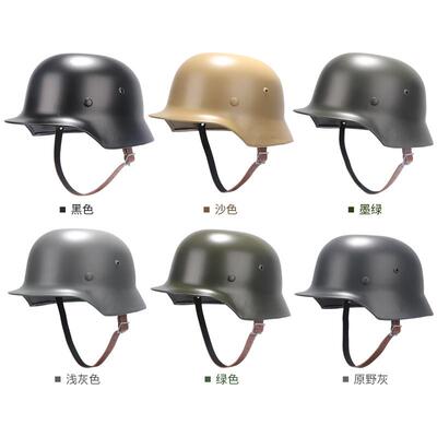 八佰同款德式M35钢盔复古重型防护军迷哈雷摩托机车骑行防暴头盔