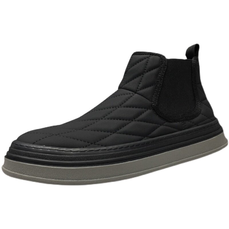 PADASSO WINTER FLEECE MENS SHOES PLATFORM MARTIN BOOTS CASUAL VERSATILE COTTON SHOES 211036