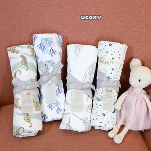 Nest Designs四层纱布大方巾婴儿盖被宝宝被子抱毯盖毯四季通用