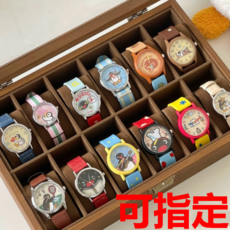 正版马克图布pingu手表盲盒pinpin无奇的一天系列腕表企鹅女装饰图片