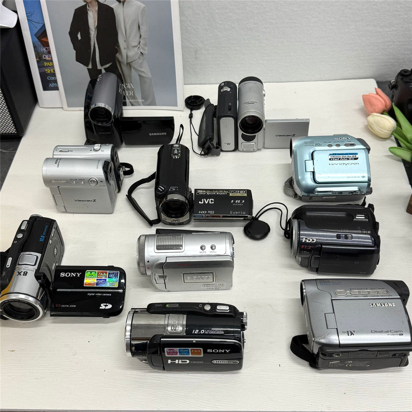 小摄像机DV模型拍摄道具坏摄像机拍照摆件/摄影坏真机出租出售