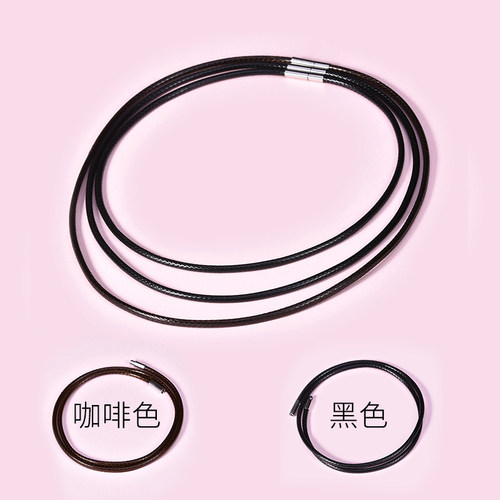 皮绳项链绳黄金翡翠琥珀挂件玉佩