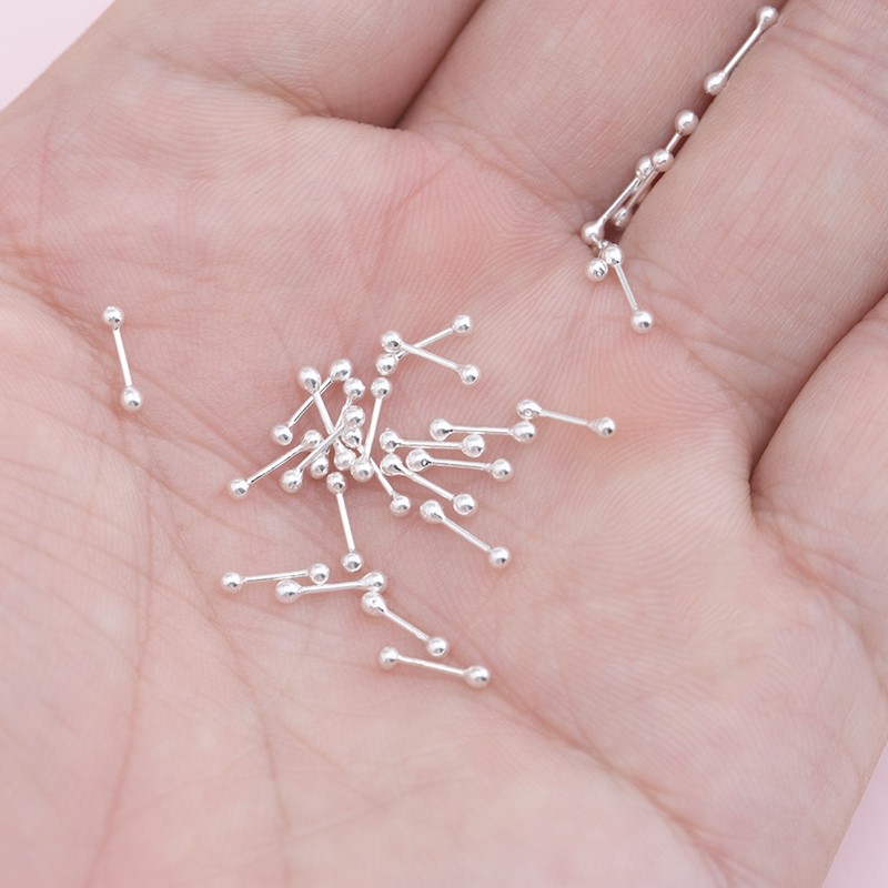 925纯银超小耳钉 耳棒女 迷你耳骨钉 耳针 韩版饰品,五金/工具,钉,淘宝优惠券,粉丝福利购,淘宝优惠卷