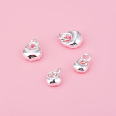 时尚 S999足银饰品配件光面小提包吊坠 韩版 DIY挂坠项坠配饰