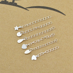 S925纯银延长链 调节尾链 手链项链加长链子 手工DIY饰品配件配饰