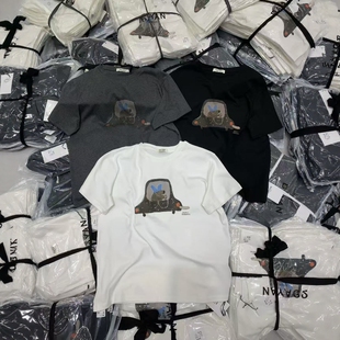 T恤女 宽松显瘦卡通字母图案百搭减龄短袖 2026春夏dayan新款 韩版