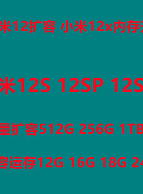 小米12扩容1tb，12x扩容