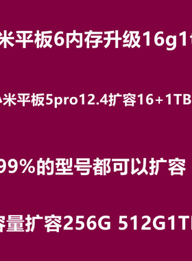 小米平板6扩容 6max 5pro12.4内存升级 平板4 扩容 小米平板5扩容