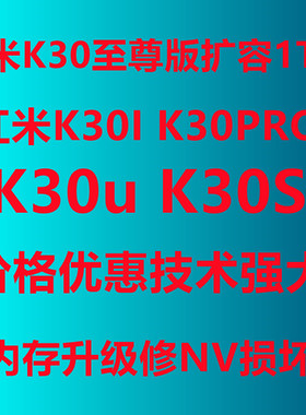 红米K30S扩容 K30PRO K30I K305G扩容 K30至尊版 内存升级 基带NV