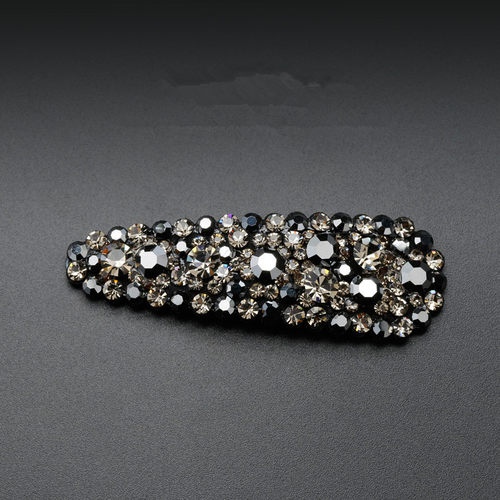 简约风侧边夹女发夹子后脑勺顶夹刘海BB夹水钻夹碎发顶夹头饰