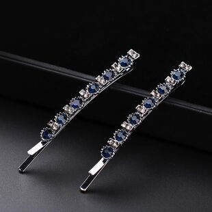 夹子头饰发夹一字夹刘海夹前额碎发顶夹边夹水钻对夹妈妈侧边发卡