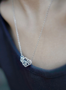 【原上栖】云端的问候-原创云朵造型款项链