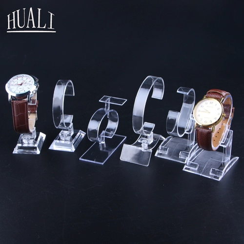 Прозрачные акриловые часы, пластиковый стенд, трубка