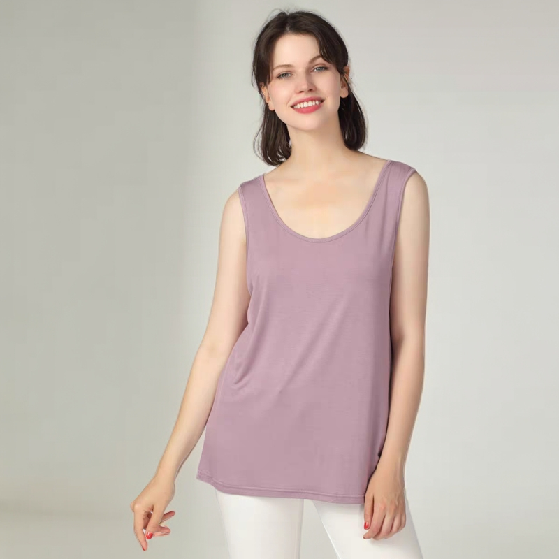 夏季新款女式竹纤维胖MM吊带衫加肥加大码前后细吊带背心打底衫