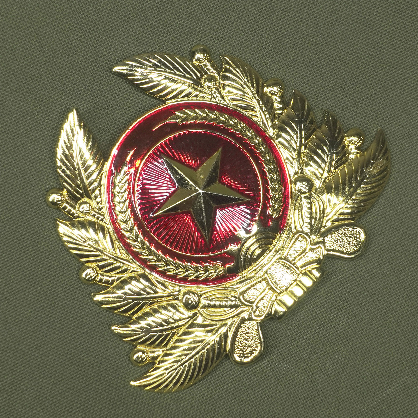 越南军队现用k-08大帽徽三军通用公发全新保真国内现货外军收藏品