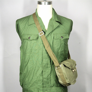 6070年代56班机单链盒袋RPK AK蛋鼓挎包重磅帆布复古斜挎圆包 RPD